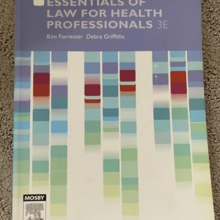 Essentials of law for health professionals