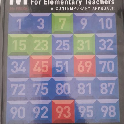 Mathematics For Elementary Teachers A Contemporary Approach