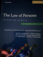 The Law of Persons in South Africa 2nd edition