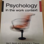 Psychology in the work context 4th edition
