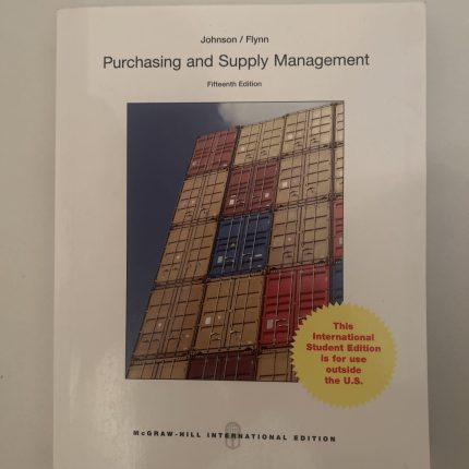 Purchasing and Supply Management 15th Edition
