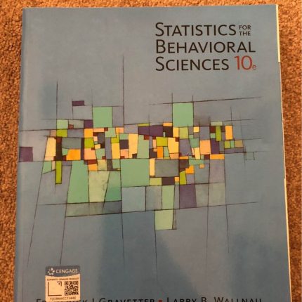 Statistics For The Behavioral Sciences 10th edition