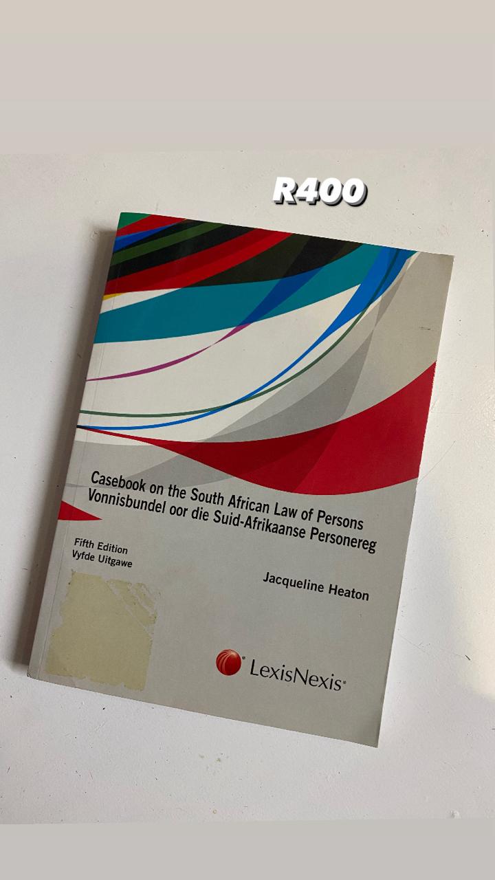 26a1ef5b-867b-43df-a5f1-3e5a97debfae Casebook on the South African Law of Persons