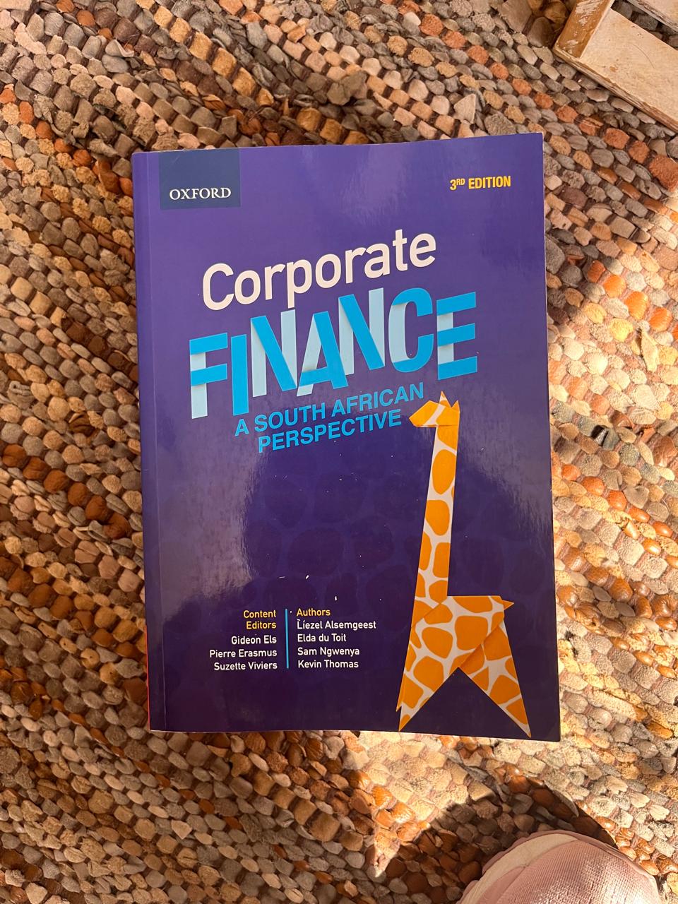 Corporate Finance Corporate Finance a South African Perspective 3rd Edition