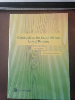 Casebook on the South African Law of Persons 6th Edition