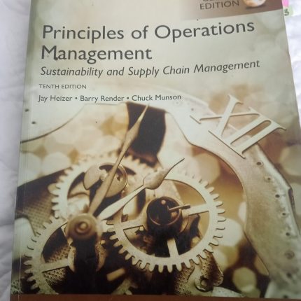 Principles of Operations Management Sustainability and Supply Chain Management
