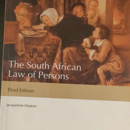 The South African Law of Persons Third Edition