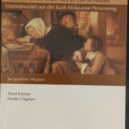 Case book on the South African Law of Persons Third Edition