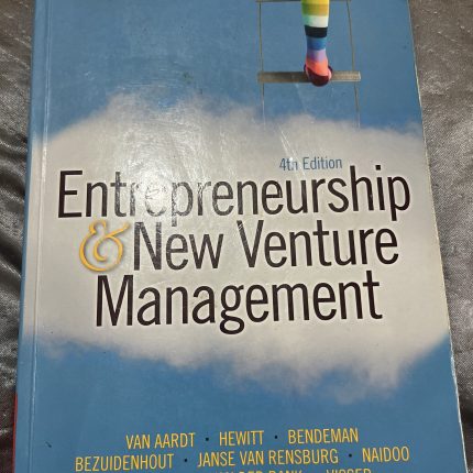 Entrepreneurship and New Venture Management
