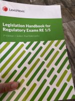 Legislation Handbook for Regulatory Exams RE 1/5