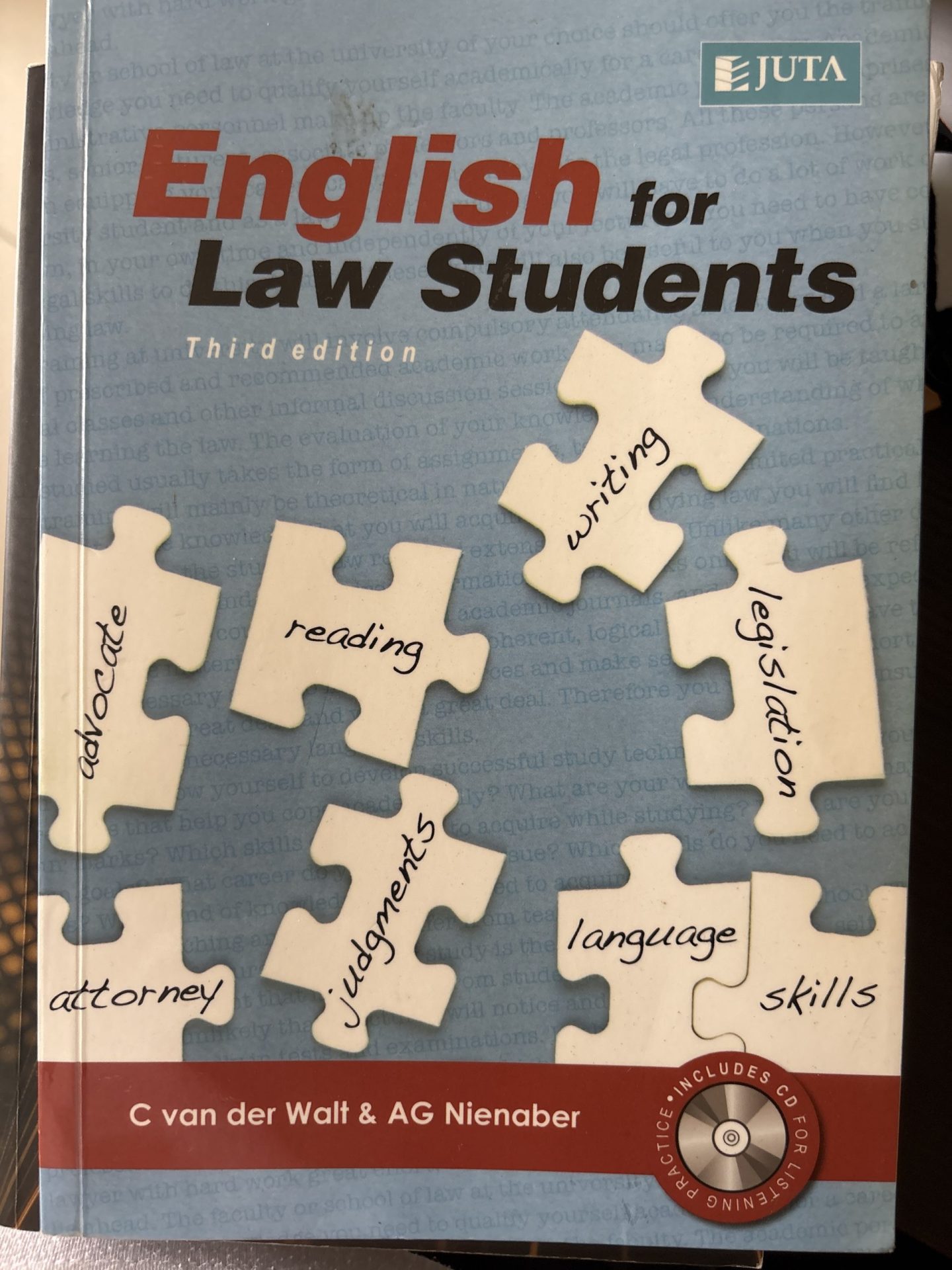 image English for Law students third edition