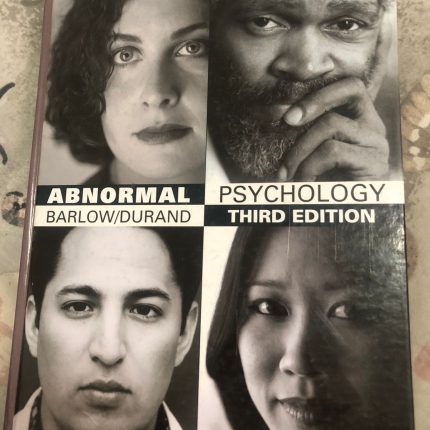 Abnormal Psychology - An Integrative Approach 3rd Revised Edition