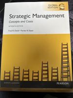 Strategic management concepts and cases, 15th edition