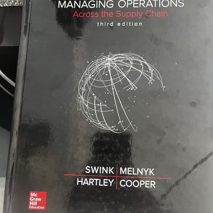 Managing Operations Across the Supply Chain (Paperback, 3rd edition)
