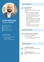 Blue Light CV Template