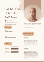 Brown Cream CV Template