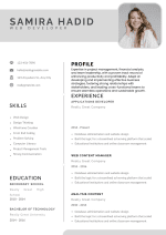 Grey & White CV Template