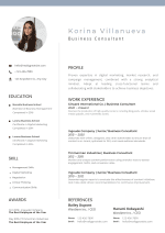 Modern Minimalist CV Template