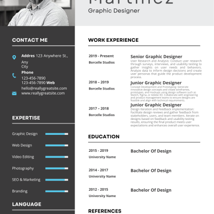 Modern Minimalist CV Template