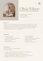 Beige Neutral Minimalist CV Template