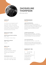 Brown and White CV Template