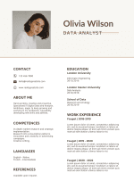 Warm Neutrals Modern CV Template