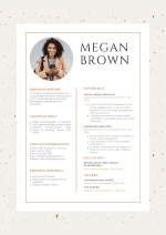 White Beige CV Template