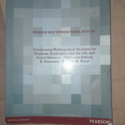 introductory Mathematical Analysis for Business,Economics, and the Life and Social Sciences