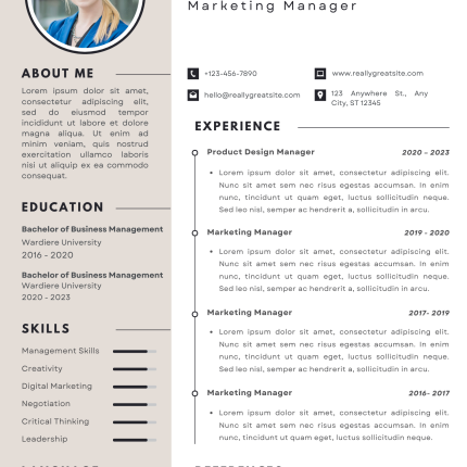Professional Modern CV Template