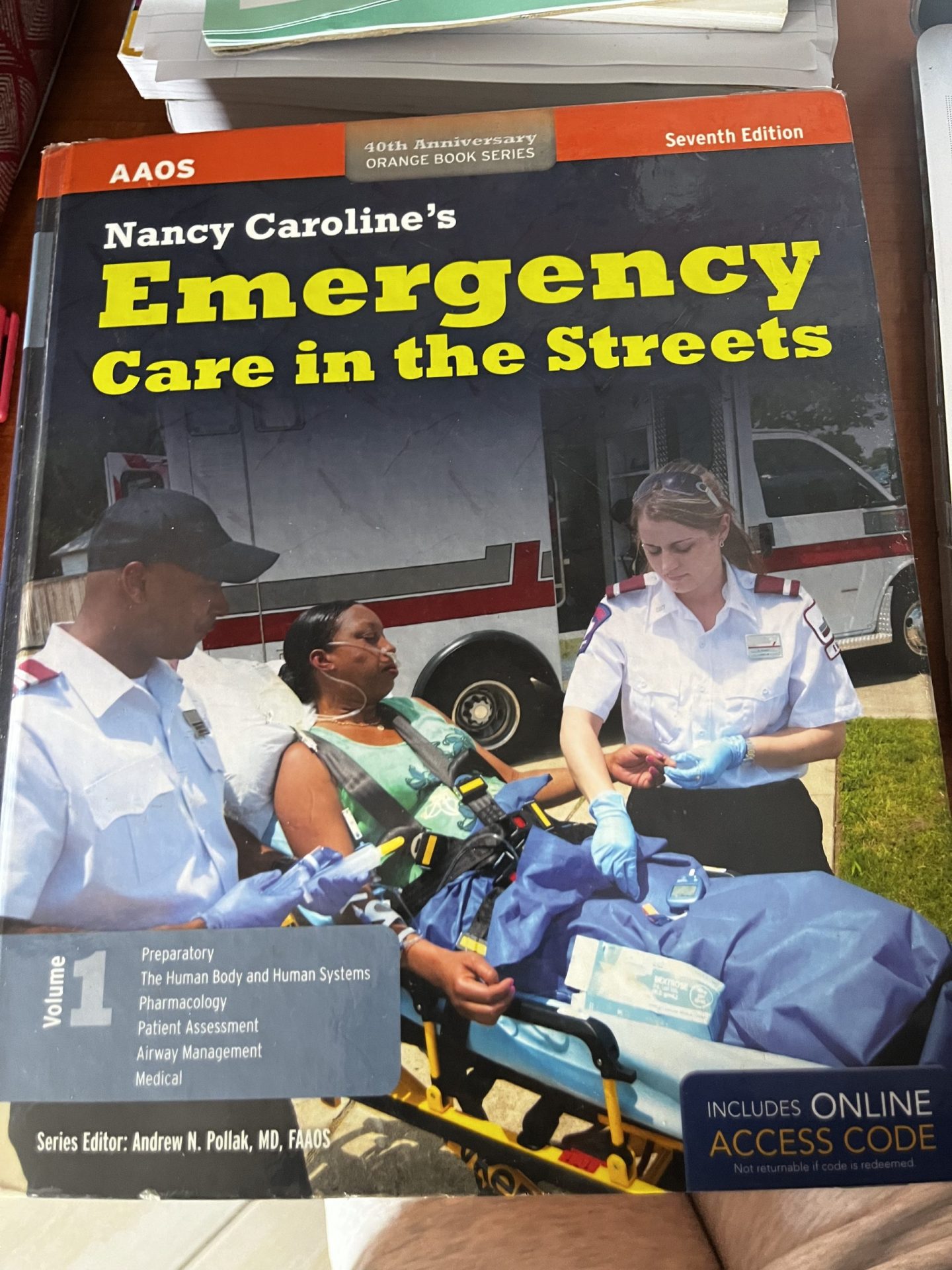 IMG_4854 Nancy Caroline's Emergency Care In The Streets (Orange Book) - Hardcover
