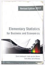 Elementary Statistics Revised 2012 edition