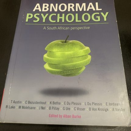 Abnormal Psychology A South African Perspective