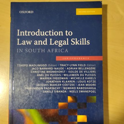 Introduction to Law Legal Skills in South Africa