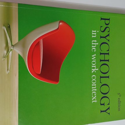 Psychology in the work context-5th ed- OXFORD